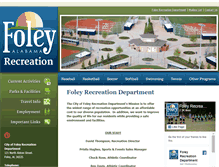 Tablet Screenshot of foleyrecreation.com